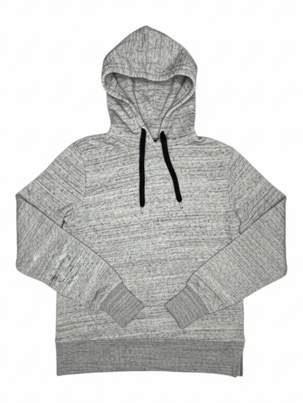 Men's Gray Hoodie with Black Drawstrings - Size M